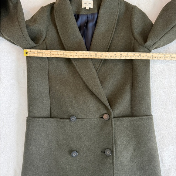 Sezane James coat Olive Green - Picture 3 of 6